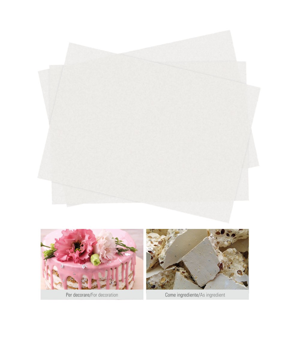 5 Feuilles azyme A4 / papier hostie double densité deux faces lisses -  TopCake - Cook Shop