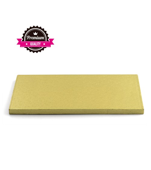 Decora Planche rectangulaire dorée, 30x40x H 1,2cm