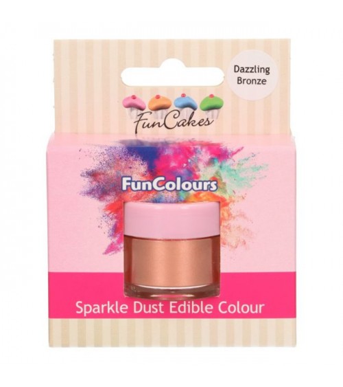 FunCakes Paillettes Alimentaire Scintillante - Dazzling Bronze